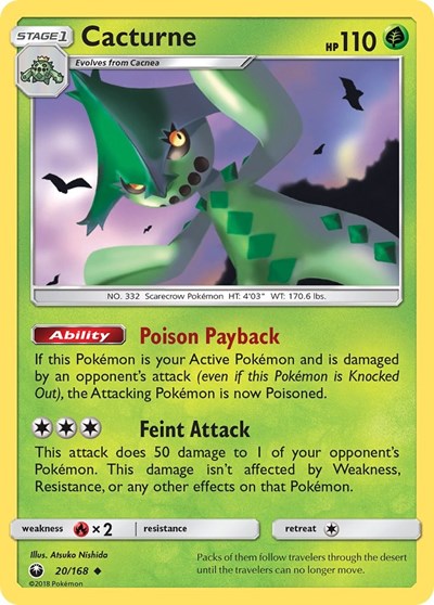 Cacturne (SM - Celestial Storm) Damaged / Poor
