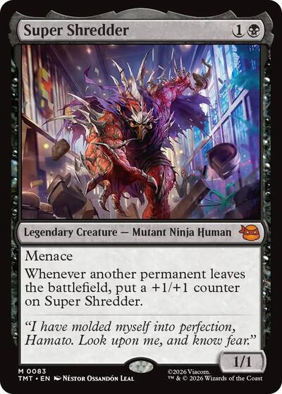 Super Shredder (Teenage Mutant Ninja Turtles) Light Play Foil
