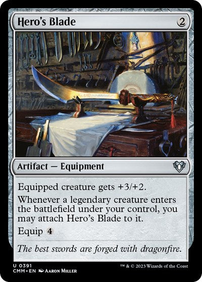 Hero's Blade (Commander Masters) Light Play
