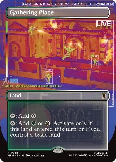 Gathering Place (Borderless) (Marvel Super Heroes) Light Play