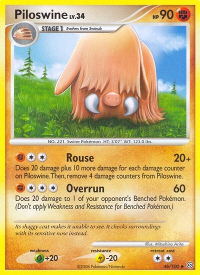 Piloswine (Stormfront) Light Play