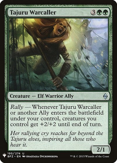 Tajuru Warcaller (Mystery Booster) Light Play