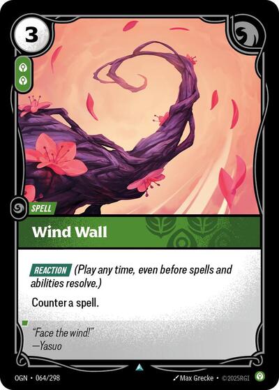 Wind Wall (Origins) Light Play Foil