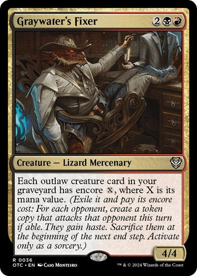 Graywater's Fixer (Commander: Outlaws of Thunder Junction) Light Play