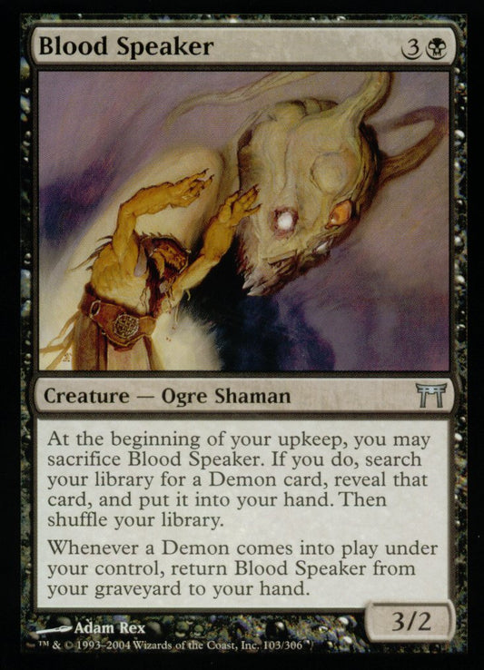 Blood Speaker (Champions of Kamigawa) Light Play