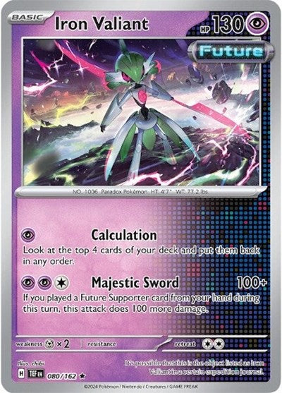 Iron Valiant - 080 (SV05: Temporal Forces) Light Play Holofoil