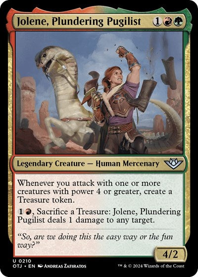 Jolene, Plundering Pugilist (Outlaws of Thunder Junction) Light Play