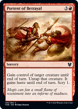 Portent of Betrayal (Theros Beyond Death) Light Play