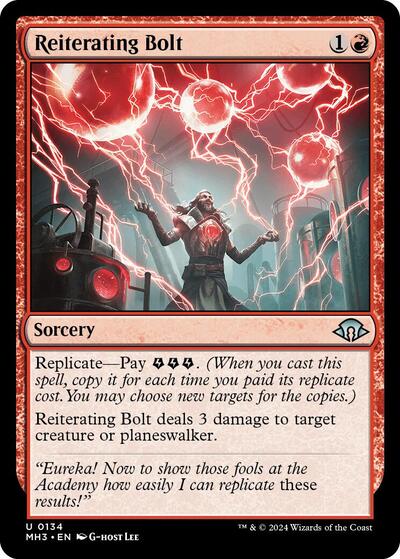 Reiterating Bolt (Modern Horizons 3) Light Play Foil