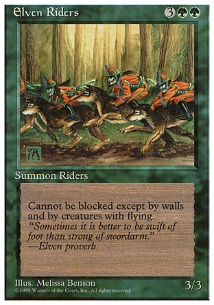 Elven Riders (4th Edition) Light Play