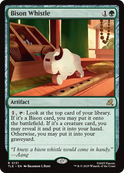Bison Whistle (Avatar: The Last Airbender: Eternal-Legal) Light Play Foil