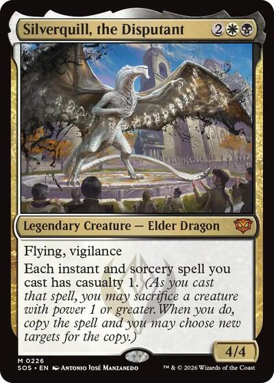 Silverquill, the Disputant (Secrets of Strixhaven) Light Play Foil