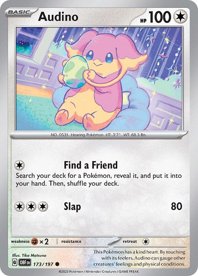 Audino (Scarlet and  Violet: Obsidian Flames) Light Play