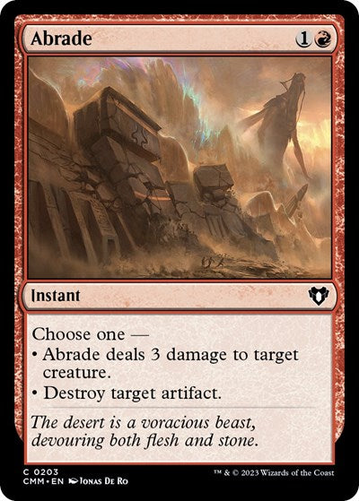 Abrade (Commander Masters) Light Play