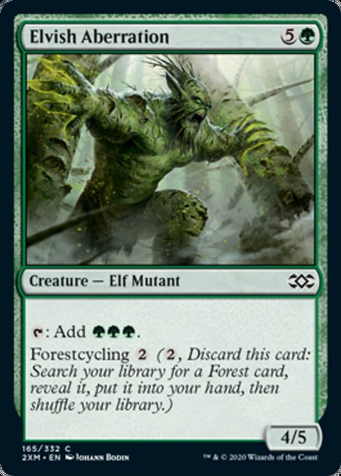 Elvish Aberration (Double Masters) Light Play Foil