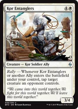 Kor Entanglers (Battle for Zendikar) Light Play