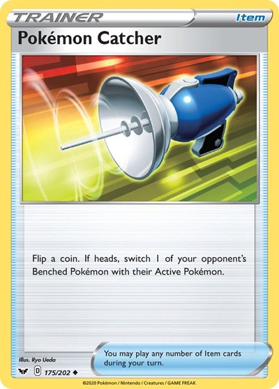 Pokemon Catcher (SWSH01: Sword & Shield Base Set) Light Play