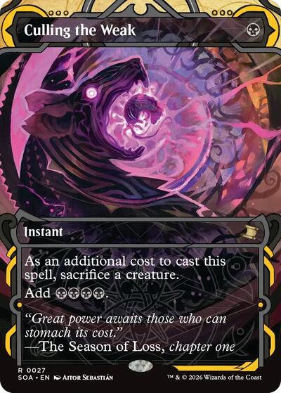Culling the Weak (Secrets of Strixhaven: Mystical Archive) Light Play