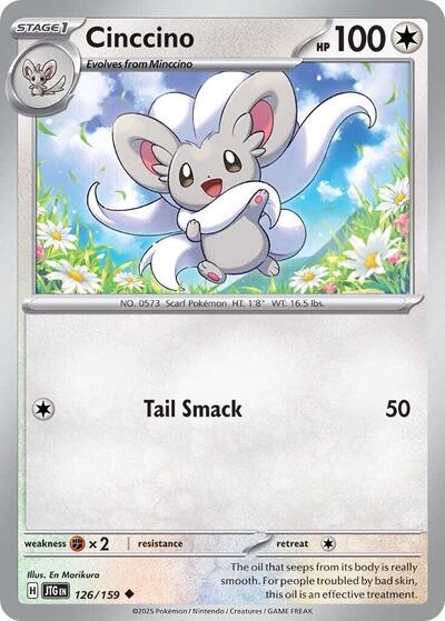 Cinccino (SV09: Journey Together) Light Play Reverse Holofoil