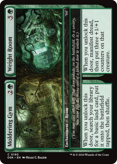 Moldering Gym / Weight Room (Duskmourn: House of Horror) Light Play Foil