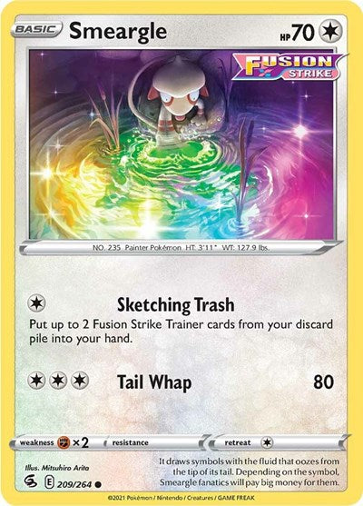 Smeargle (SWSH08: Fusion Strike) Light Play