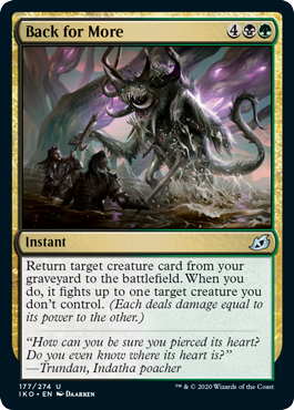 Back for More (Ikoria: Lair of Behemoths) Light Play Foil