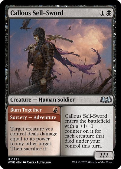 Callous Sell-Sword (Wilds of Eldraine) Light Play