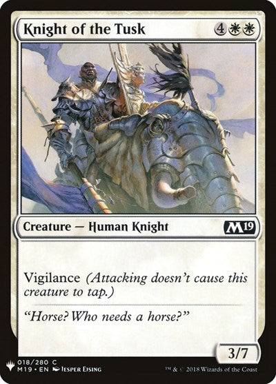 Knight of the Tusk (Mystery Booster) Light Play