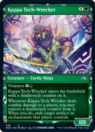 Kappa Tech-Wrecker (Showcase) (Kamigawa: Neon Dynasty) Light Play