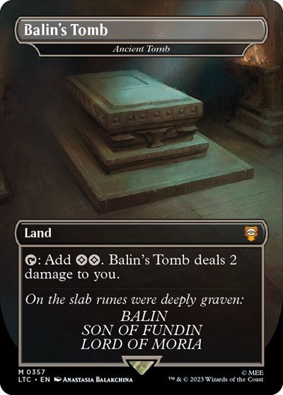 Balin's Tomb - Ancient Tomb (Commander: The Lord of the Rings: Tales of Middle-earth) Light Play