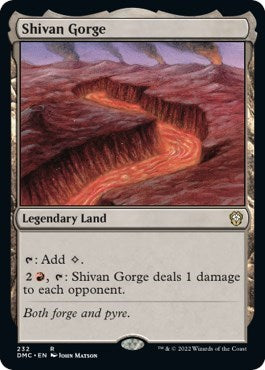 Shivan Gorge (Commander: Dominaria United) Light Play