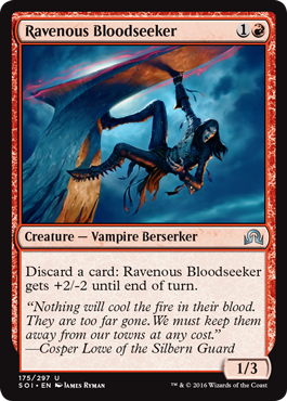 Ravenous Bloodseeker (Shadows Over Innistrad) Light Play