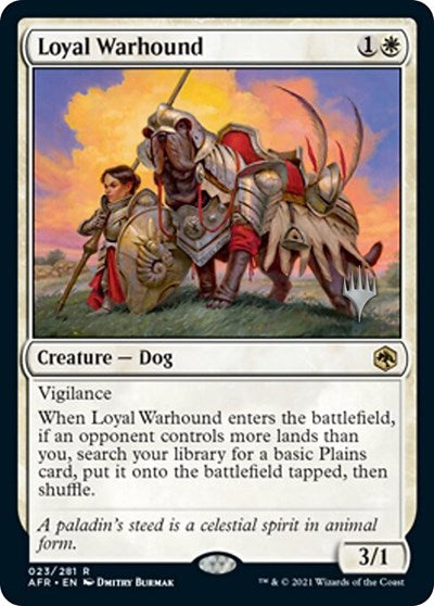 Loyal Warhound (Promo Pack: Adventures in the Forgotten Realms) Light Play