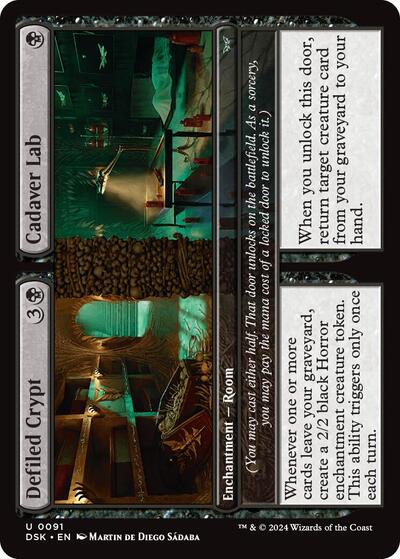 Defiled Crypt / Cadaver Lab (Duskmourn: House of Horror) Light Play