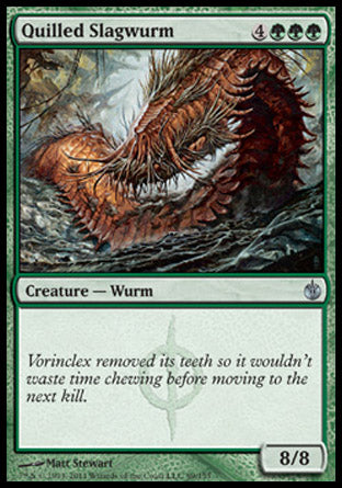 Quilled Slagwurm (Mirrodin Besieged) Medium Play