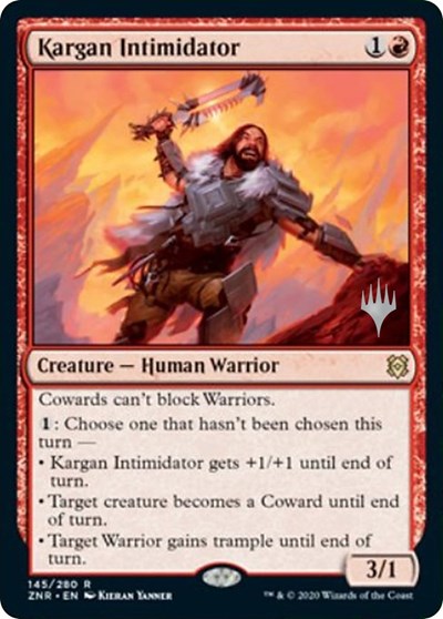 Kargan Intimidator (Promo Pack: Zendikar Rising) Light Play Foil