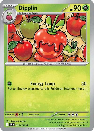 Dipplin (SV10: Destined Rivals) Light Play Reverse Holofoil