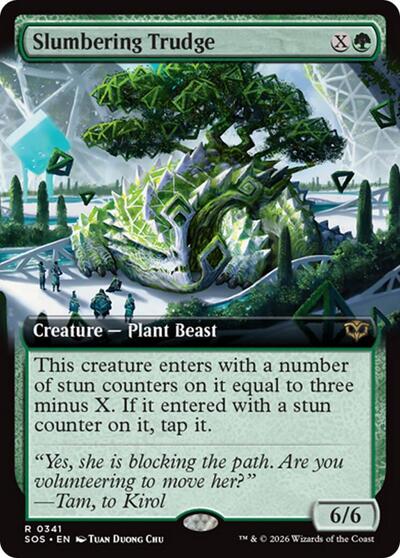 Slumbering Trudge (Extended Art) (Secrets of Strixhaven) Light Play