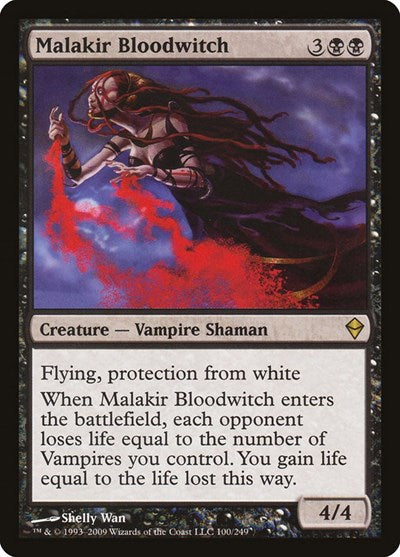 Malakir Bloodwitch (Zendikar) Light Play