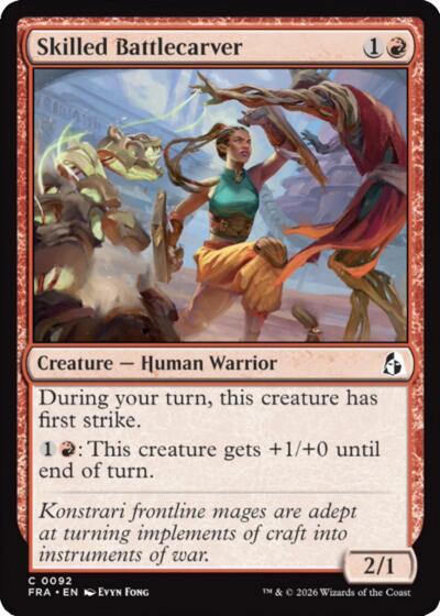 Skilled Battlecarver (Reality Fracture) Light Play Foil