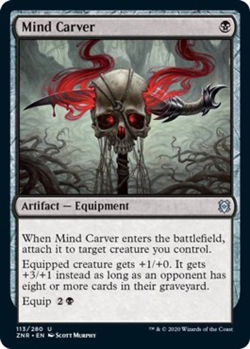 Mind Carver (Zendikar Rising) Light Play