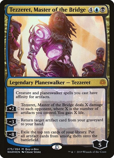 Tezzeret, Master of the Bridge (Promos: Buy-A-Box) Light Play Foil