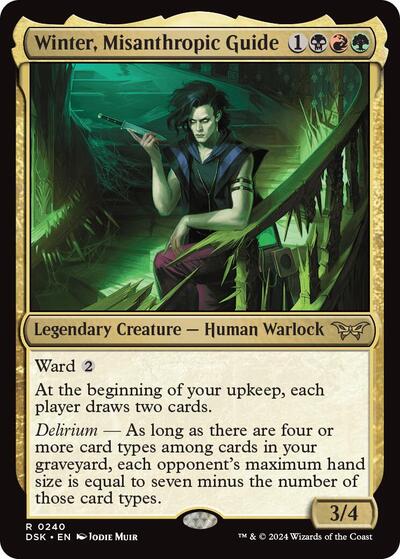 Winter, Misanthropic Guide (Duskmourn: House of Horror) Light Play