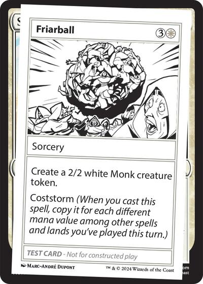 Friarball (Mystery Booster 2 Playtest Cards) Light Play
