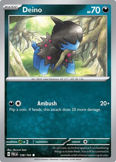 Deino (SV02: Paldea Evolved) Light Play