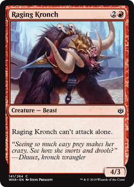 Raging Kronch (War of the Spark) Light Play