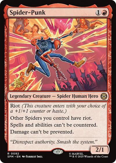 Spider-Punk (Promos: Prerelease Cards) Light Play Foil