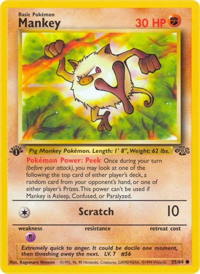 Mankey (Jungle) Damaged / Poor Unlimited