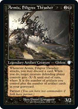 Armix, Filigree Thrasher (Commander: The Brothers' War) Light Play