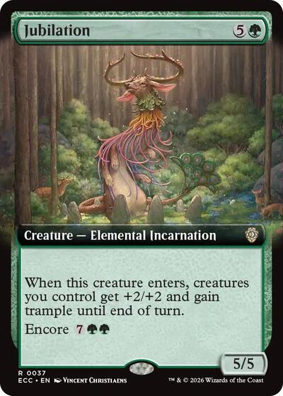 Jubilation (Extended Art) (Commander: Lorwyn Eclipsed) Light Play